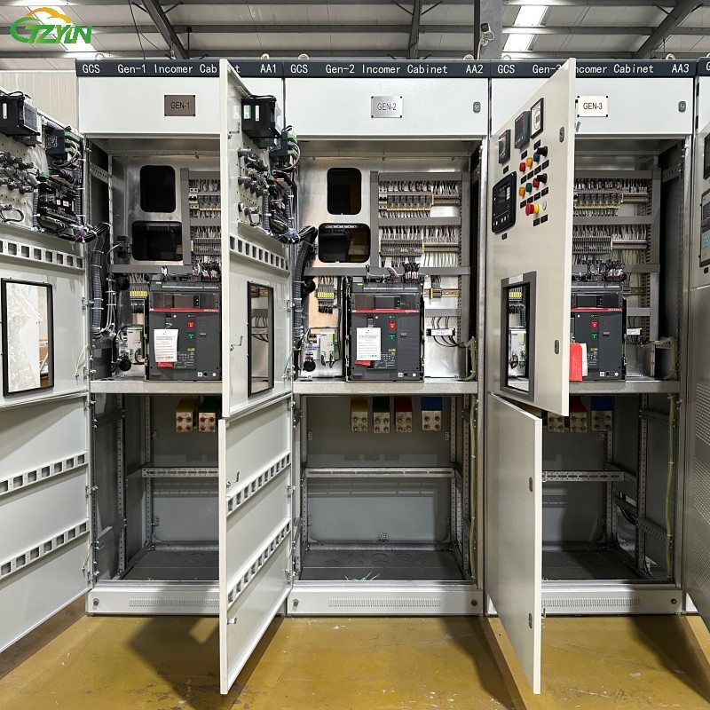 Integrated Low-Voltage Power Distribution System Cabinet Bank for Industrial Use